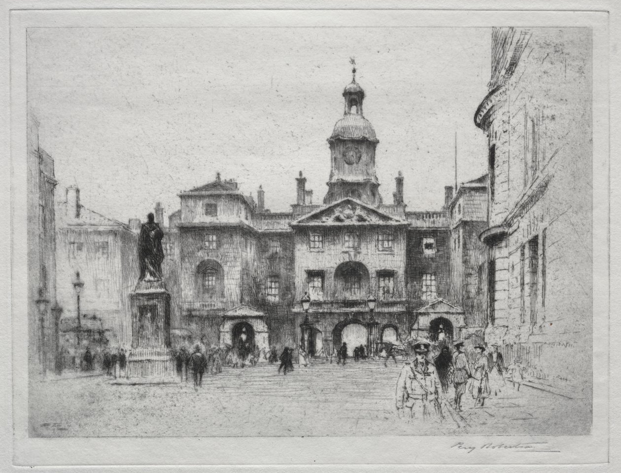 Gwardia Konna, Whitehall autorstwa Percy Robertson