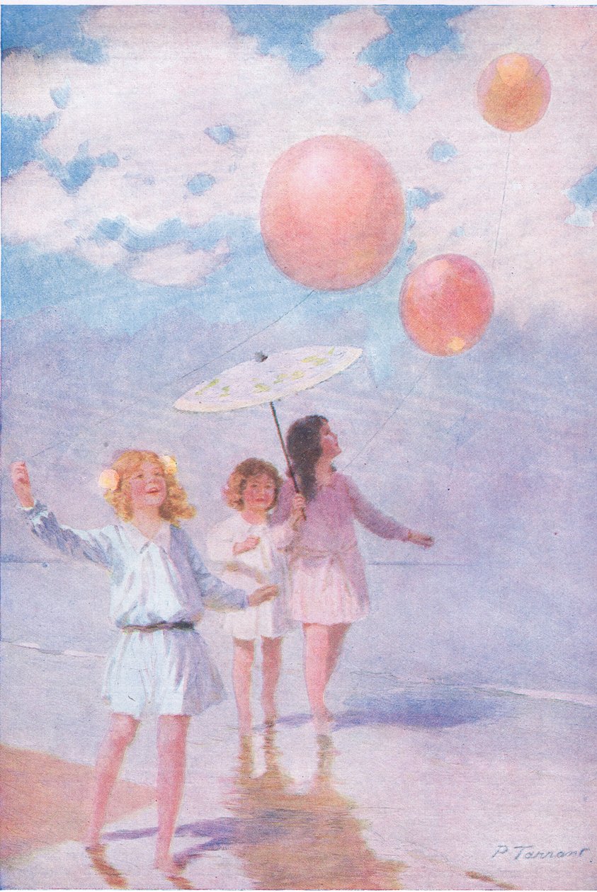 Brodzik w słońcu, ilustracja z My Magazine autorstwa Percy Tarrant