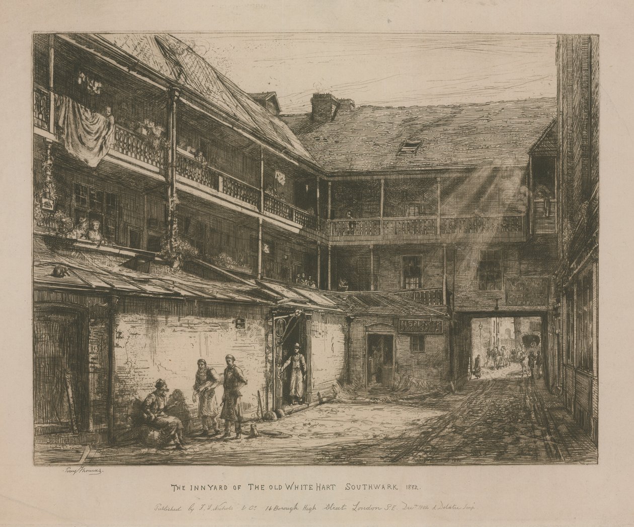 The Old White Hart, Southwark autorstwa Percy Thomas