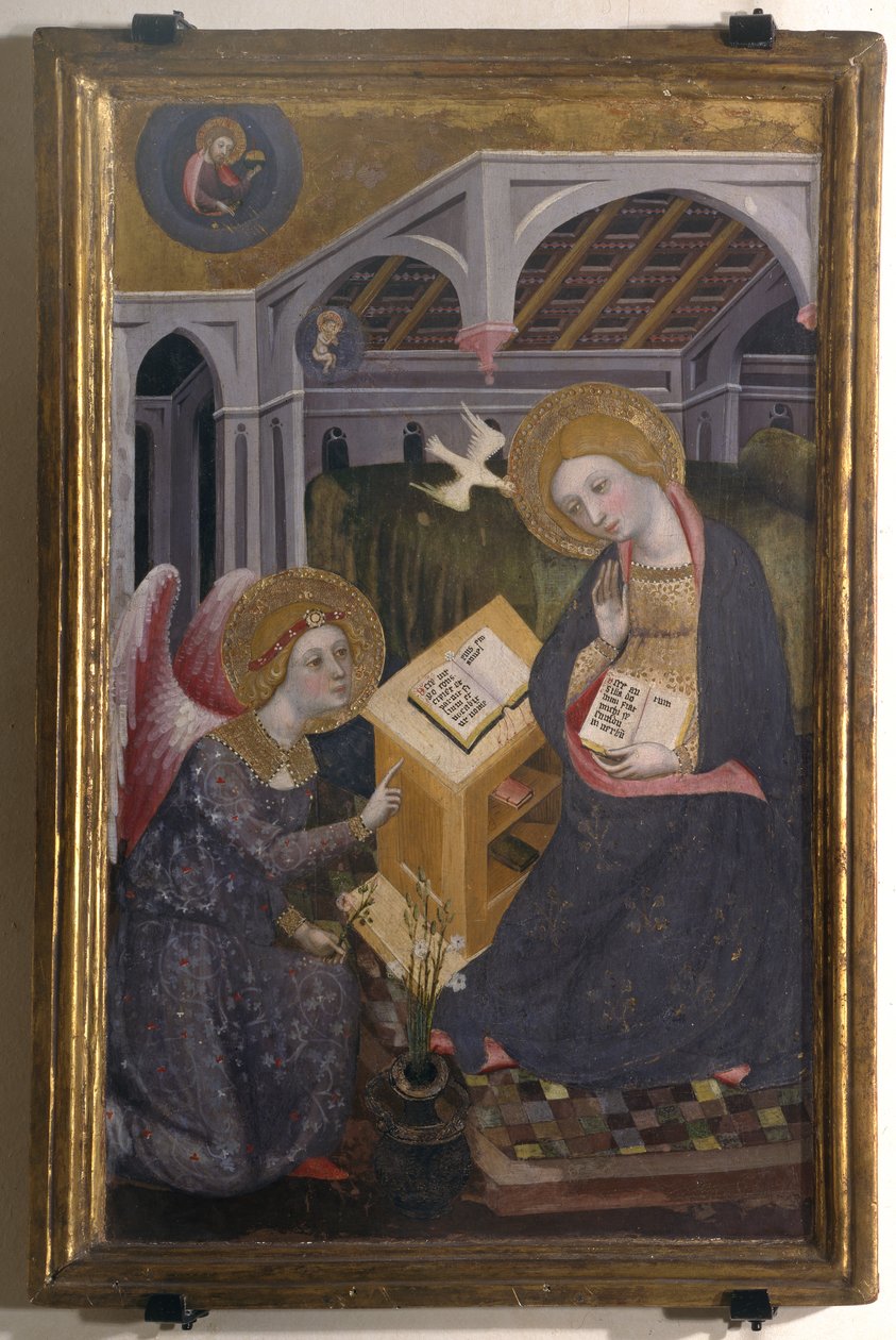 Zwiastowanie, ok. 1404 autorstwa Pere Serra