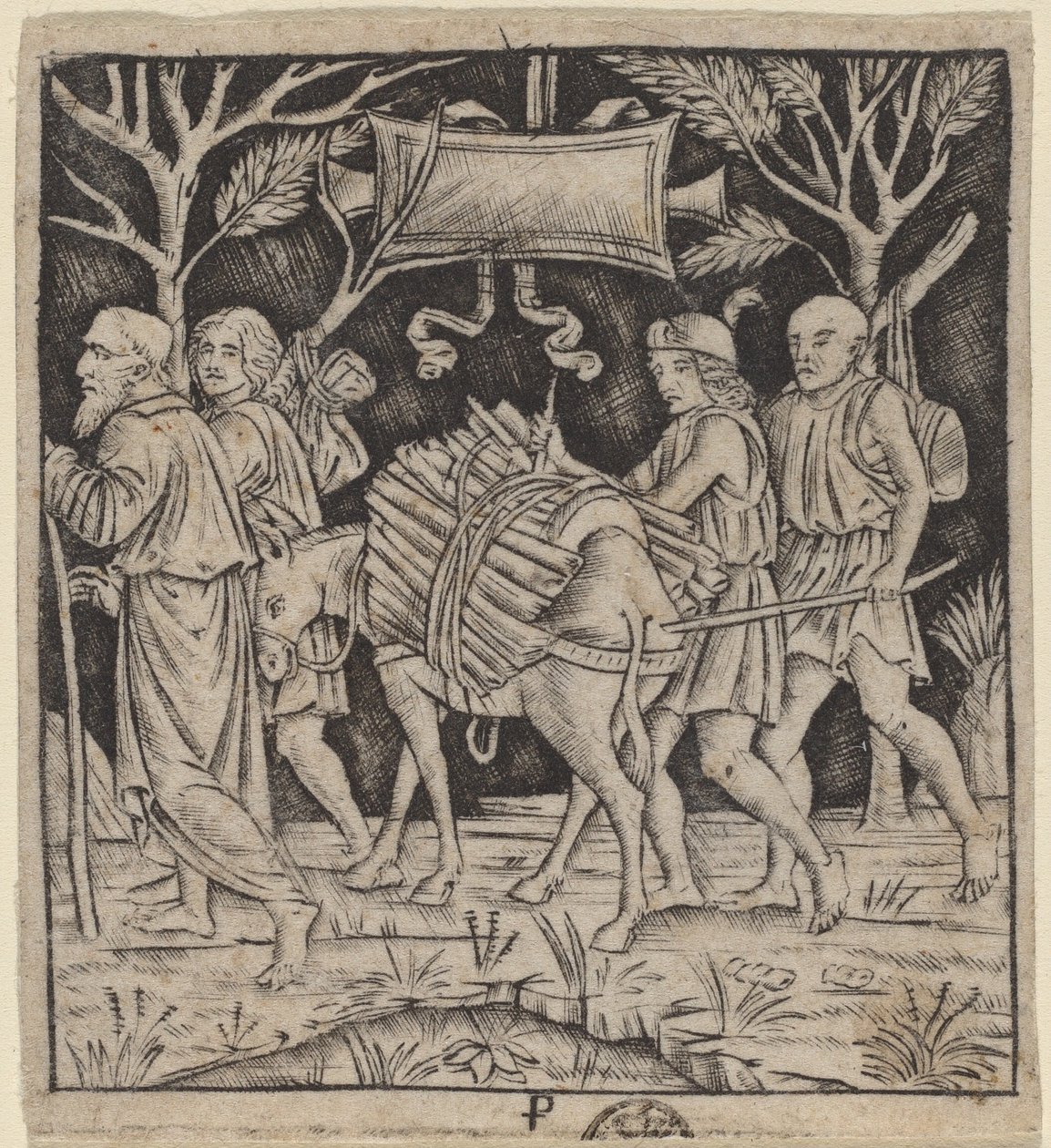 Abraham i Izaak w drodze na górę Moria autorstwa Peregrino da Cesena