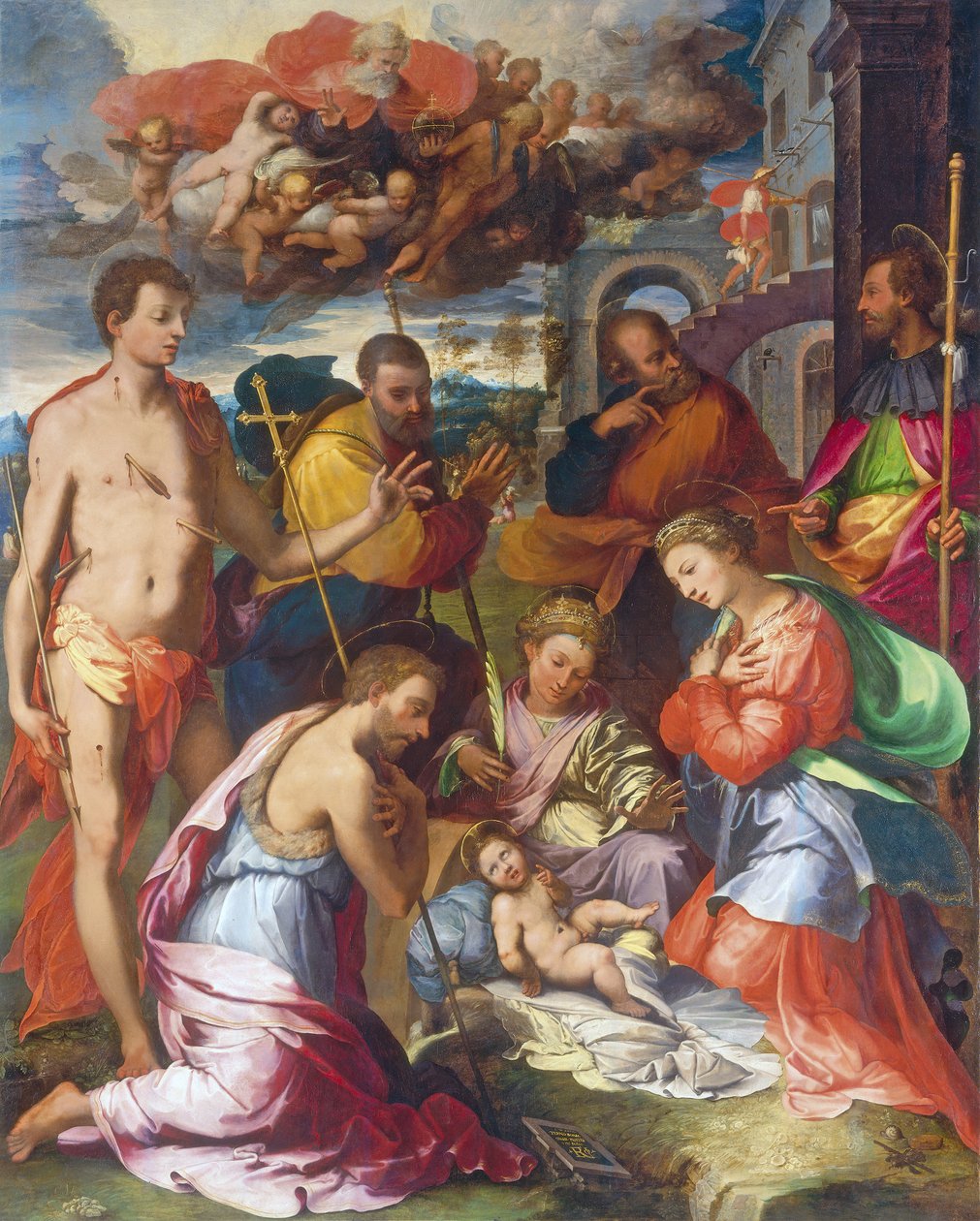 Narodzenia Pańskiego, 1534 autorstwa Perino del Vaga