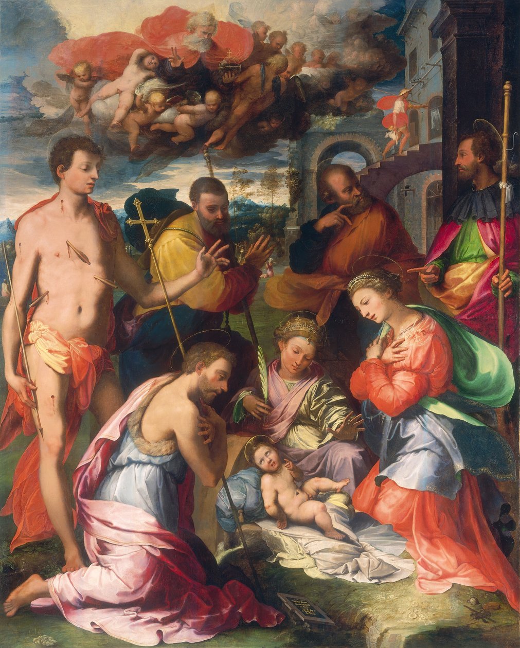 Narodzenia Pańskiego, 1534. autorstwa Perino del Vaga