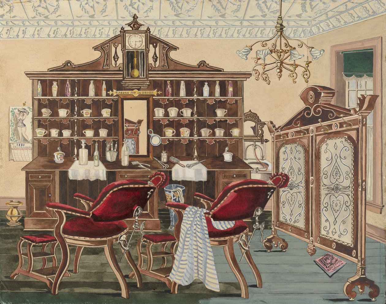 Fryzjer, 1935-1942. autorstwa Perkins Harnly