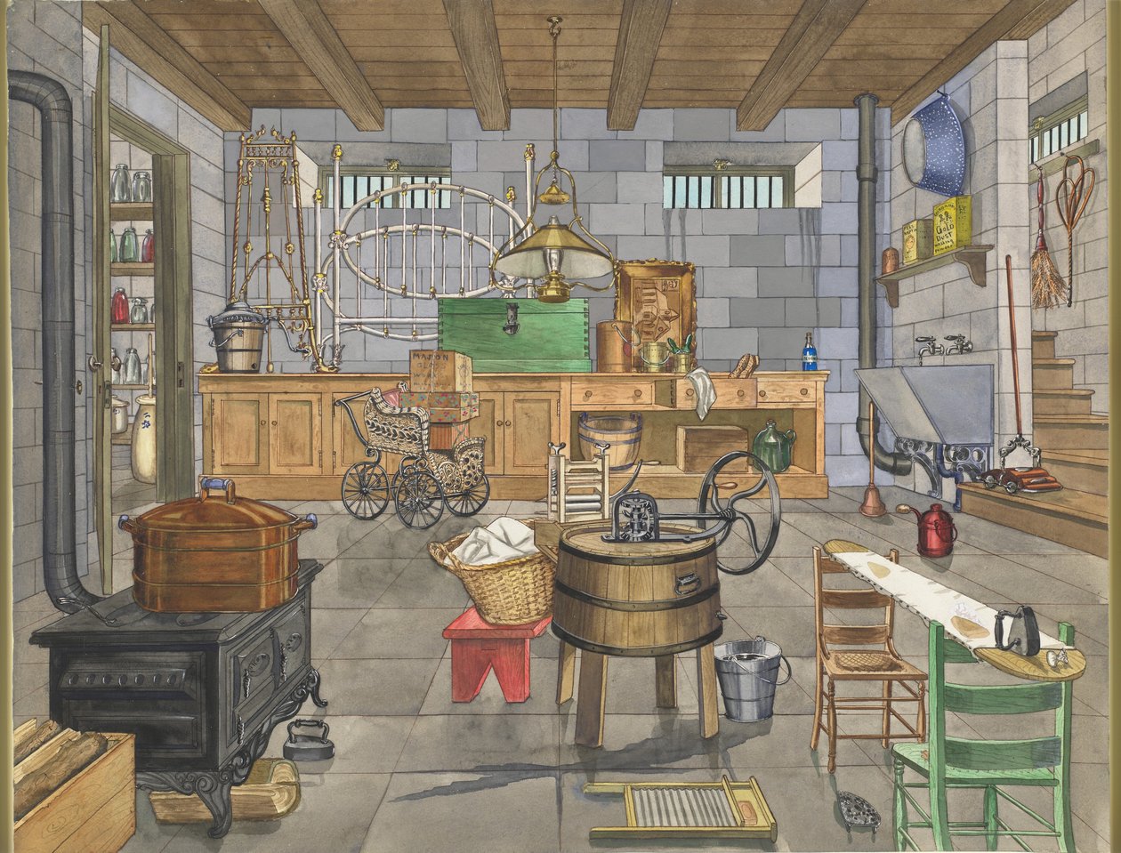 Piwnica Domu Miejskiego, 1910, ok. 1910 r. 1947. autorstwa Perkins Harnly