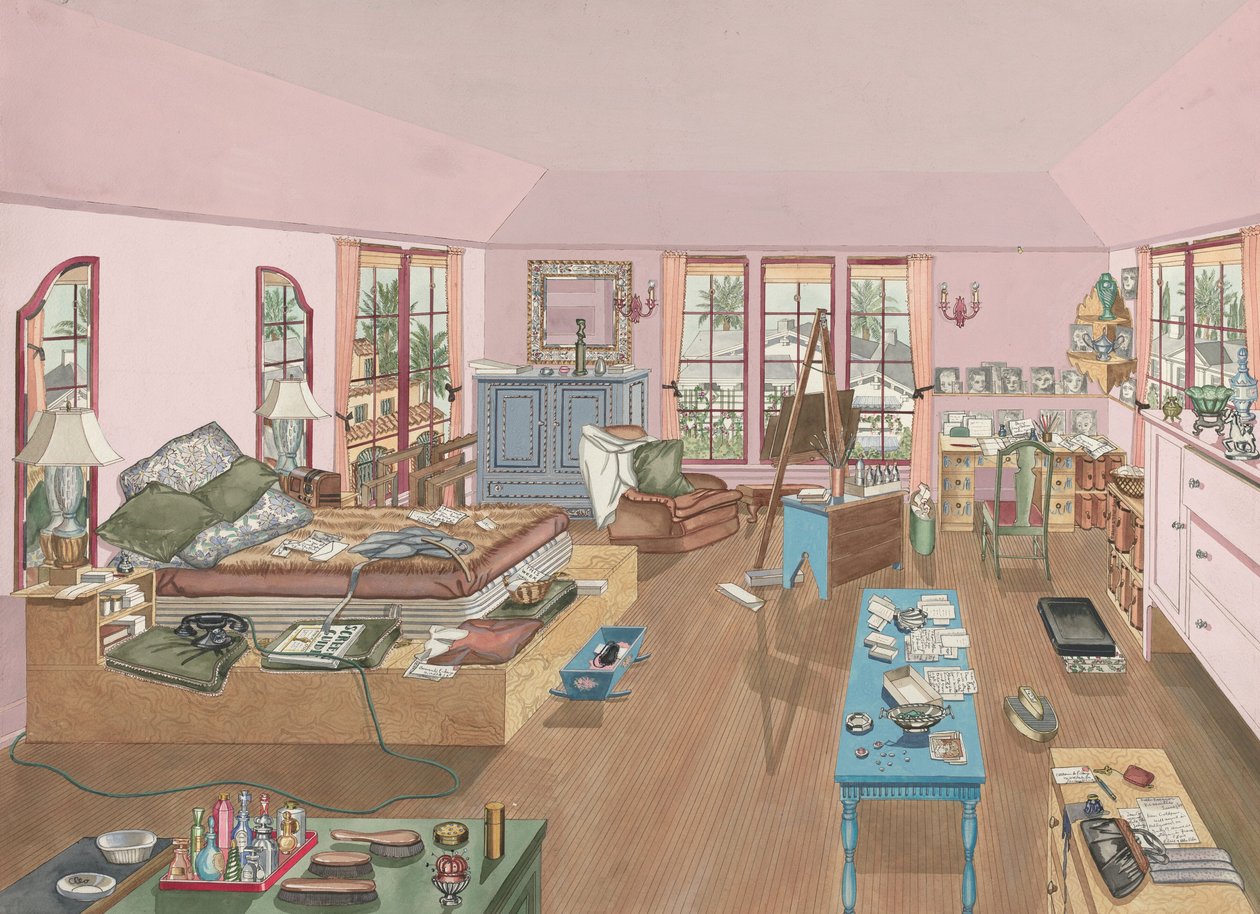 Sypialnia, 1940, 19351942. autorstwa Perkins Harnly