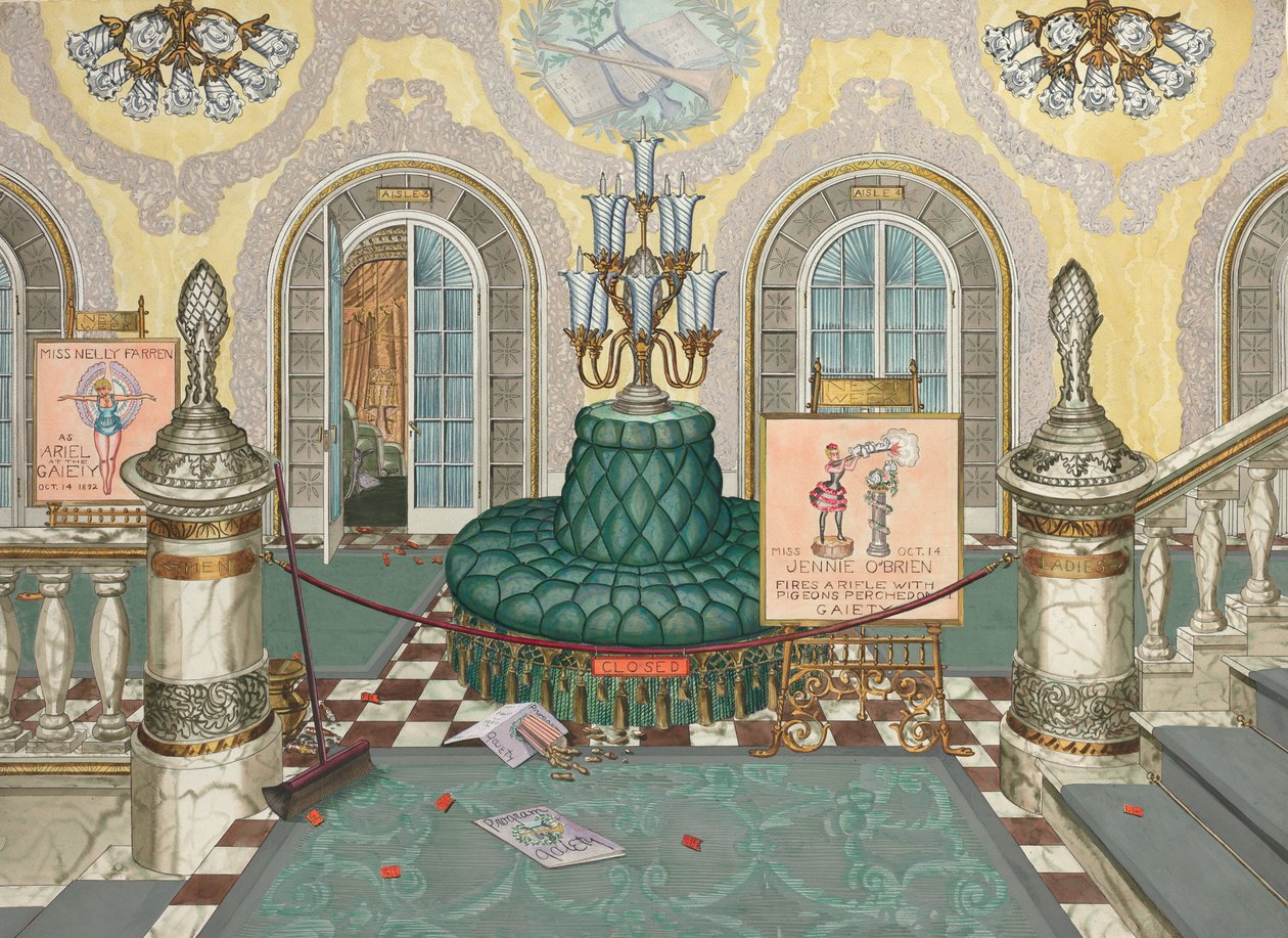 Lobby Teatru, 1935-1942. autorstwa Perkins Harnly
