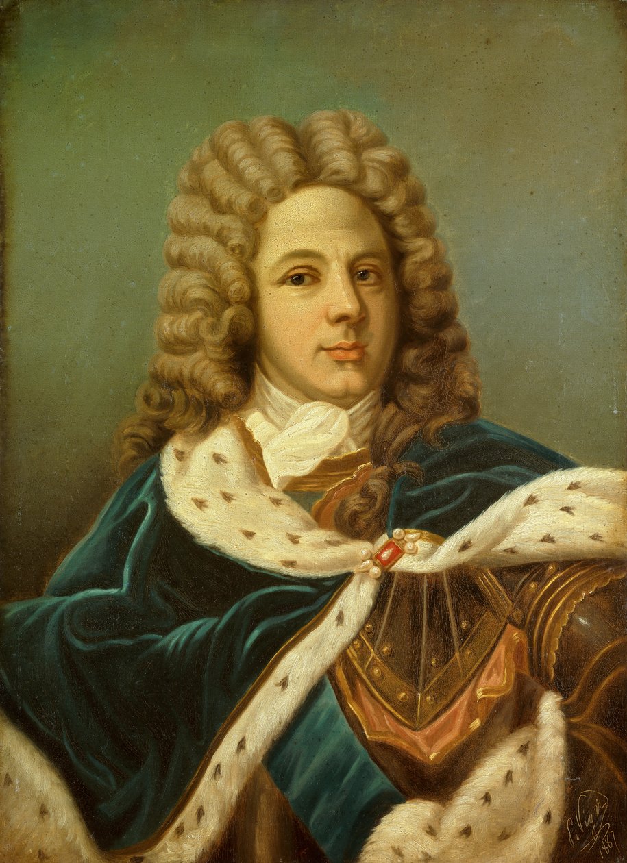 Portret Louisa de Rouvroy, księcia św. Szymona (1675-1755) Obraz Memorialistyczny autorstwa Perrine Vigger Du Vigneau (? 1894). 1887. Rozmiar 0,75 x 0,54 m autorstwa Perrine Viger du Vigneau