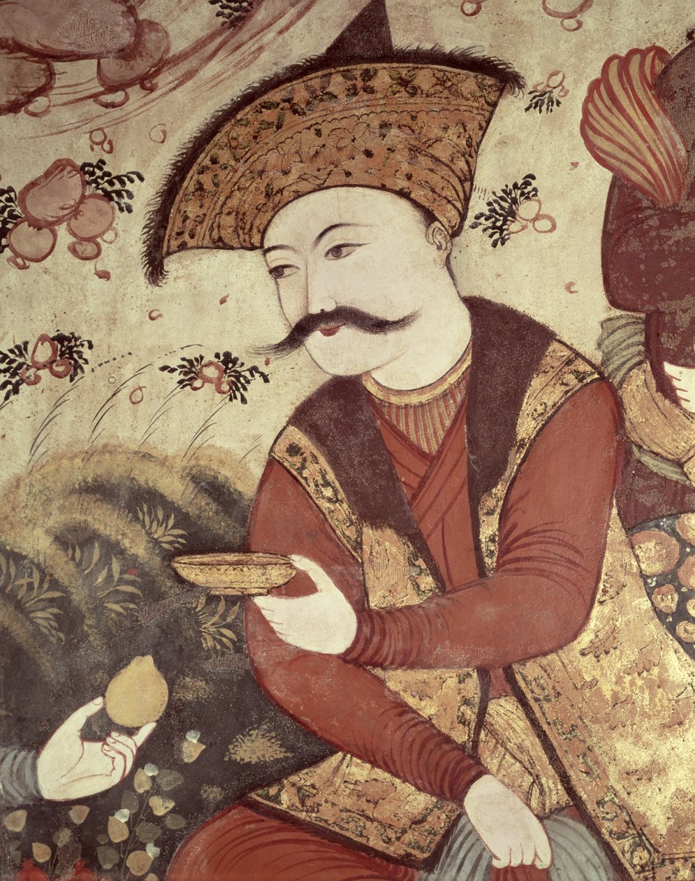 Szach Abbas I (1588-1629) (detal) autorstwa Persian School