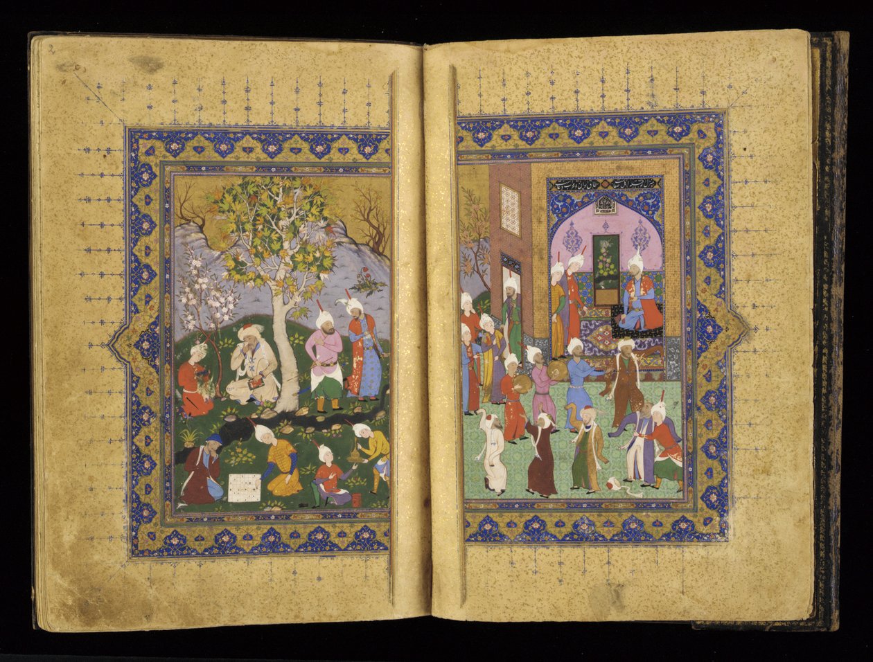 Książę intronizowany z Mathnavi przez Rumiego, c.1530 autorstwa Persian School