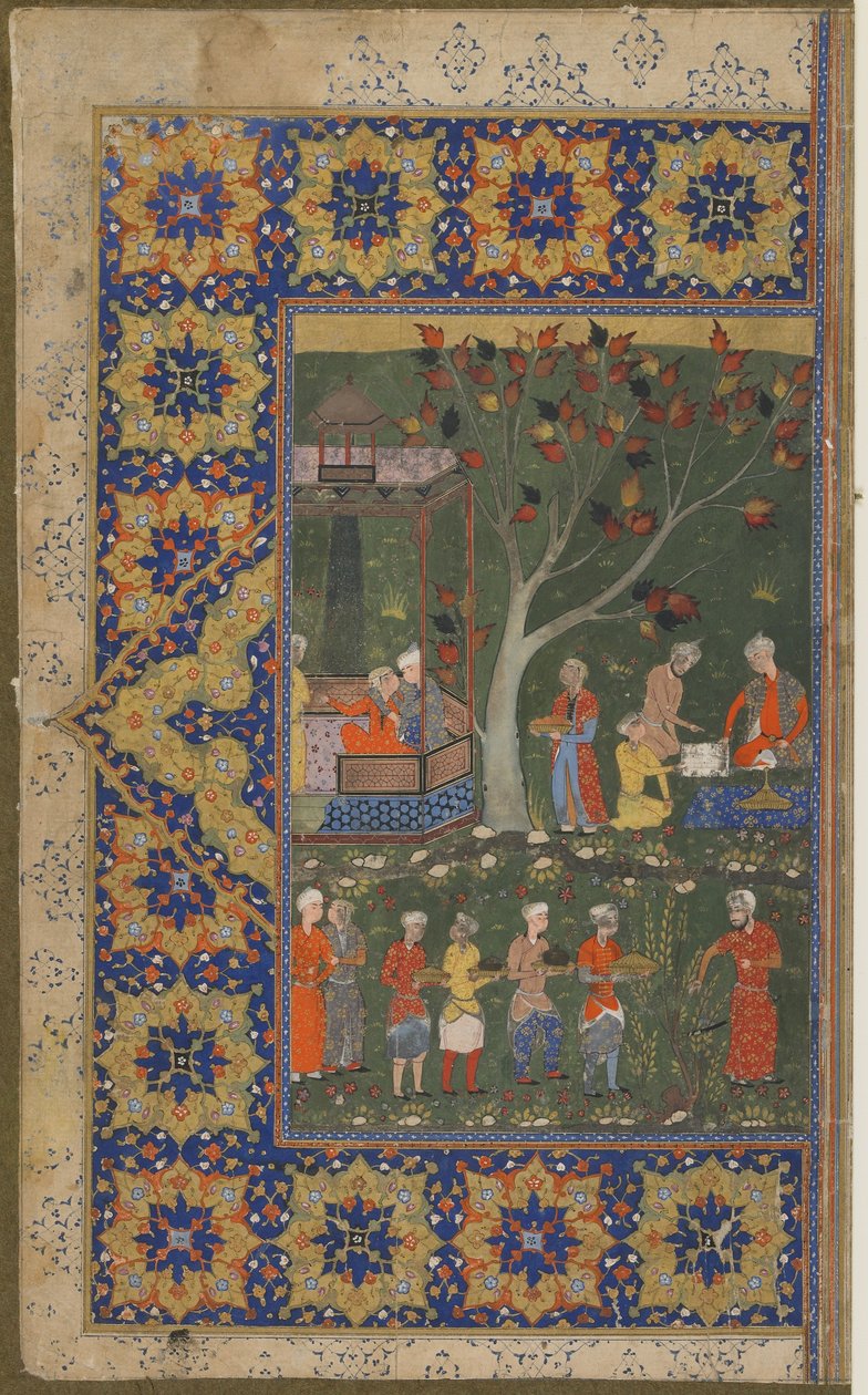 Impreza w ogrodzie autorstwa Persian School