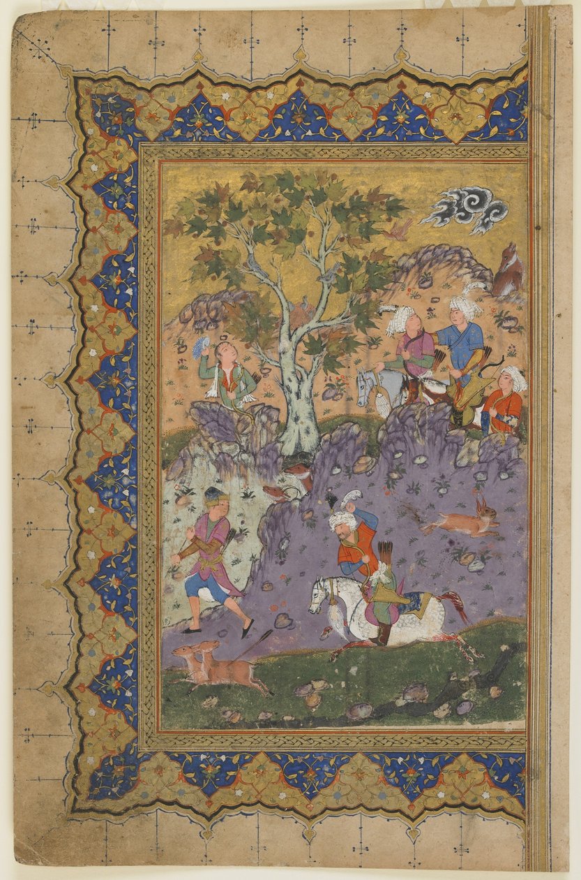 Polowanie na księcia, ok. 1600 autorstwa Persian School