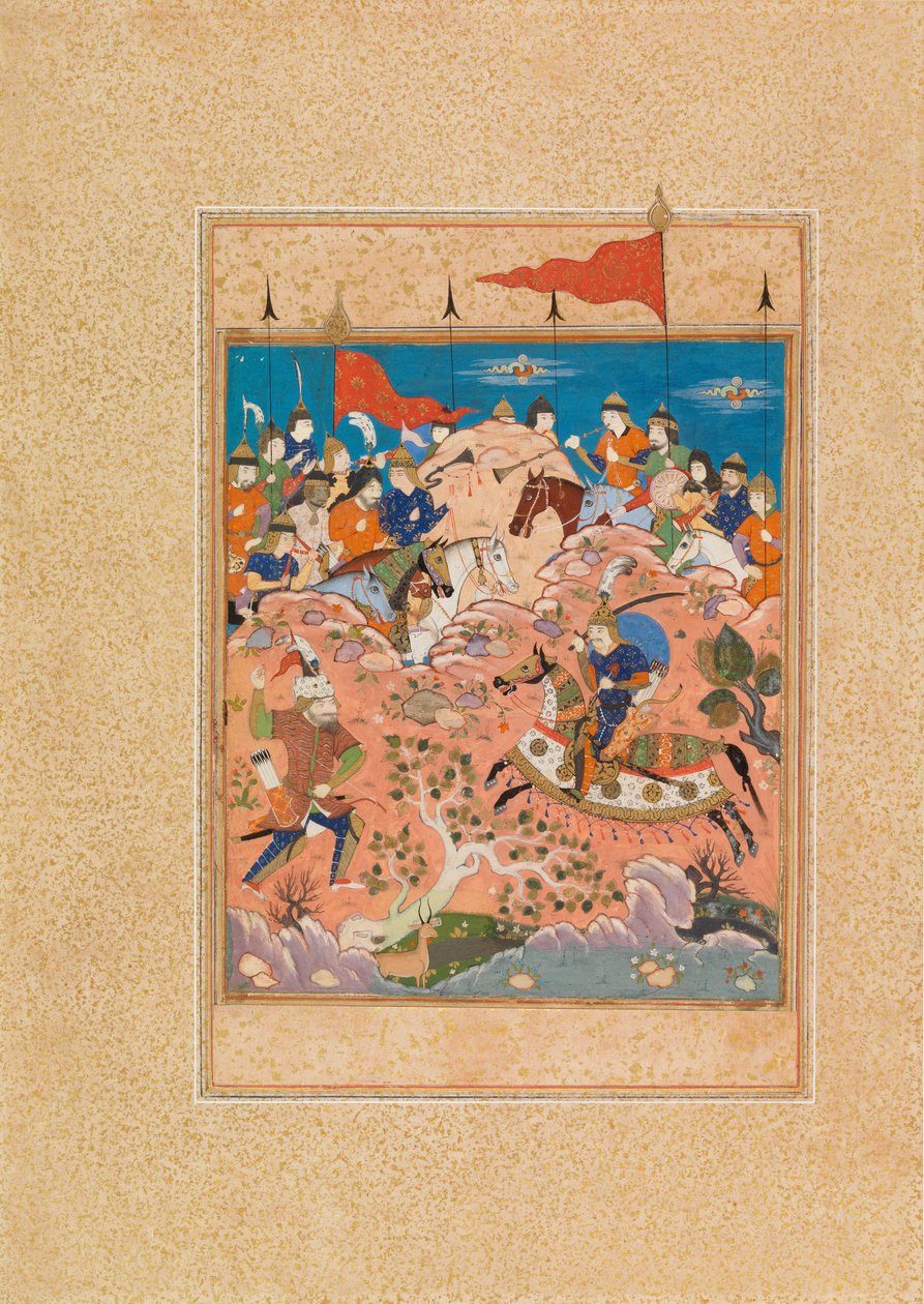 Scena bitewna (toaleta i gwasz na welinie) autorstwa Persian School