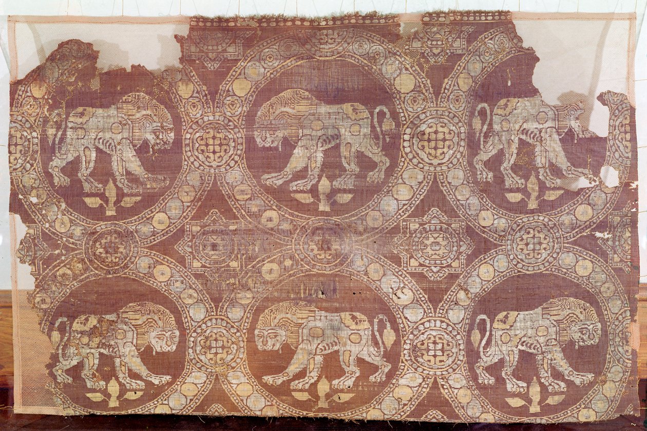 Tkanina z grobu św. Juliana, III-V w. (tkanina) autorstwa Persian School
