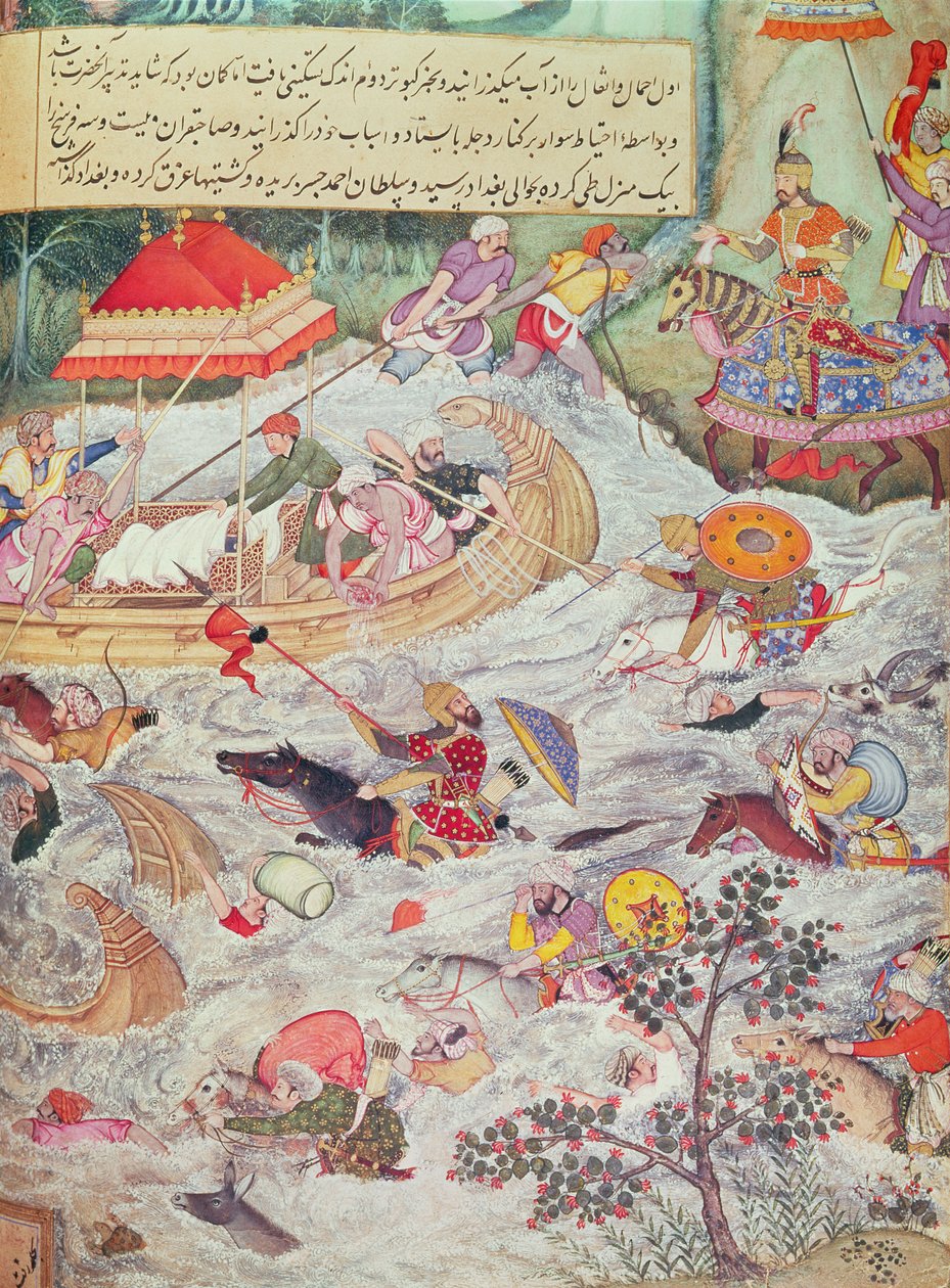 Ilustracja z Historii potomków Timura autorstwa Persian School