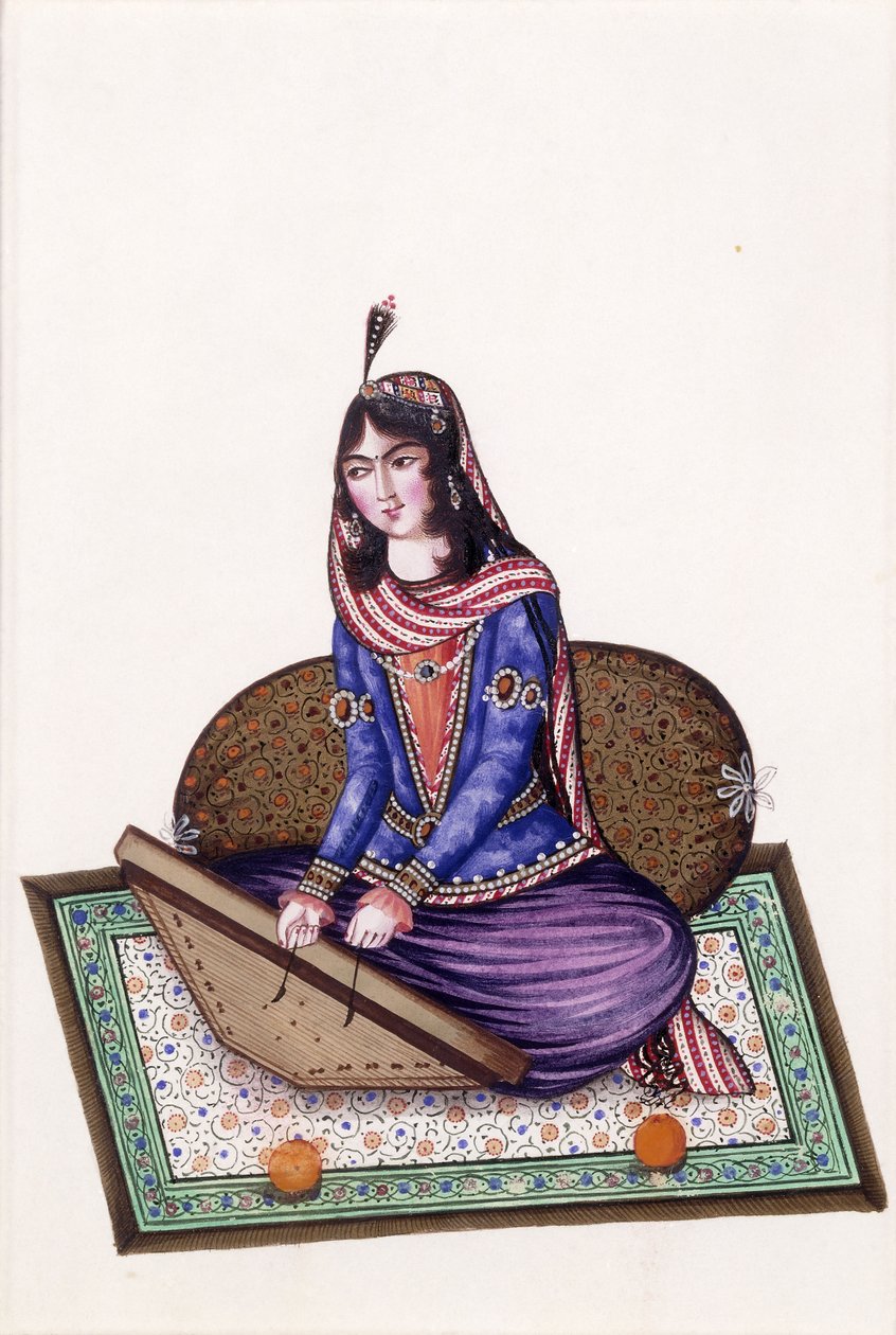 Portret muzyka, XIX w. autorstwa Persian School