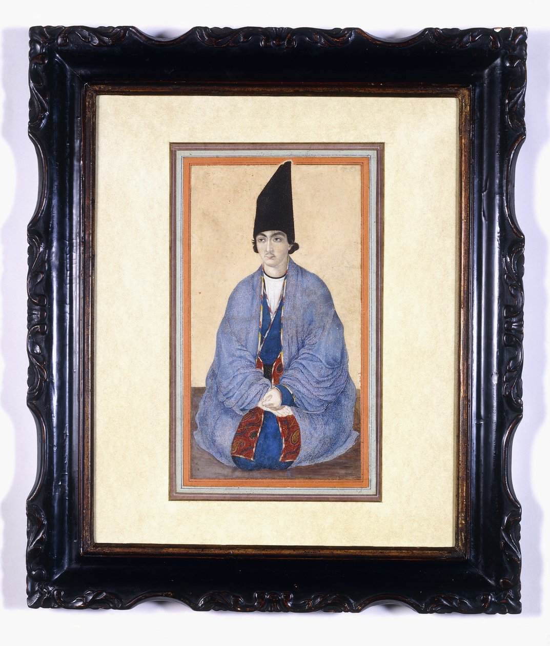 Portret młodego księcia Qajar, ok. 1850 autorstwa Persian School