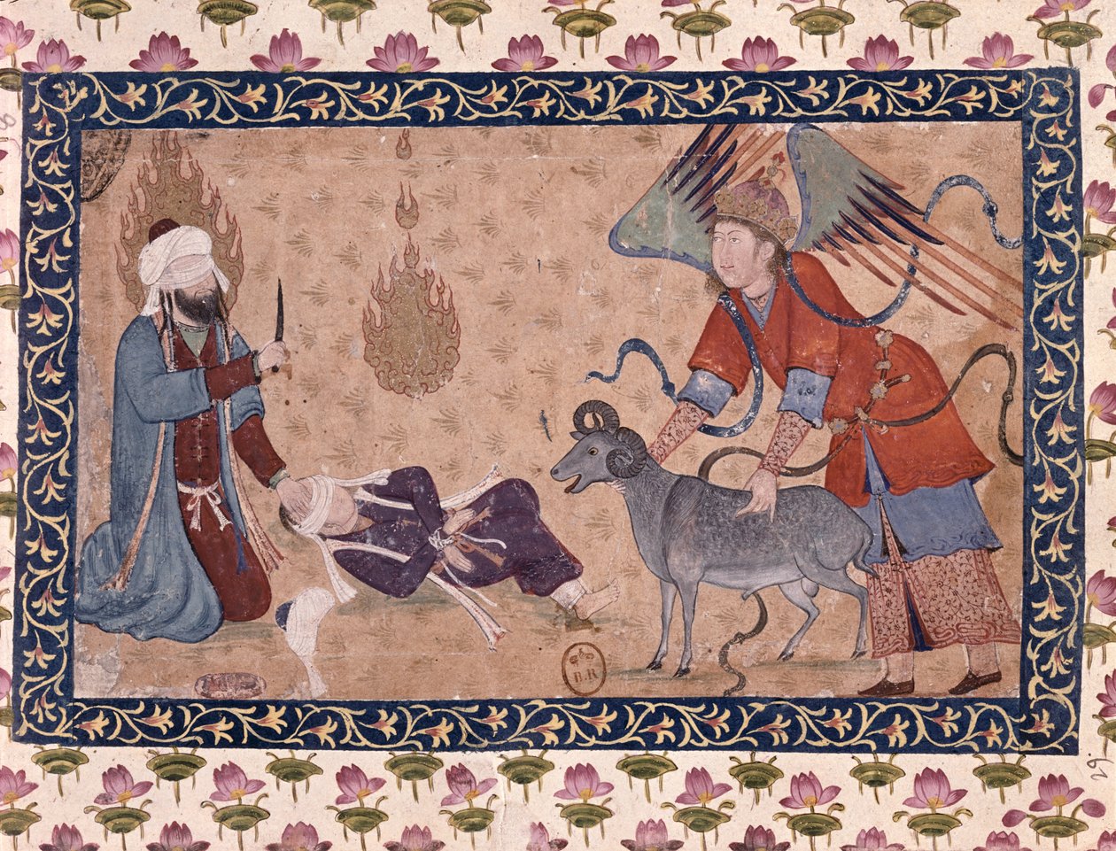 Ofiara Abrahama autorstwa Persian School