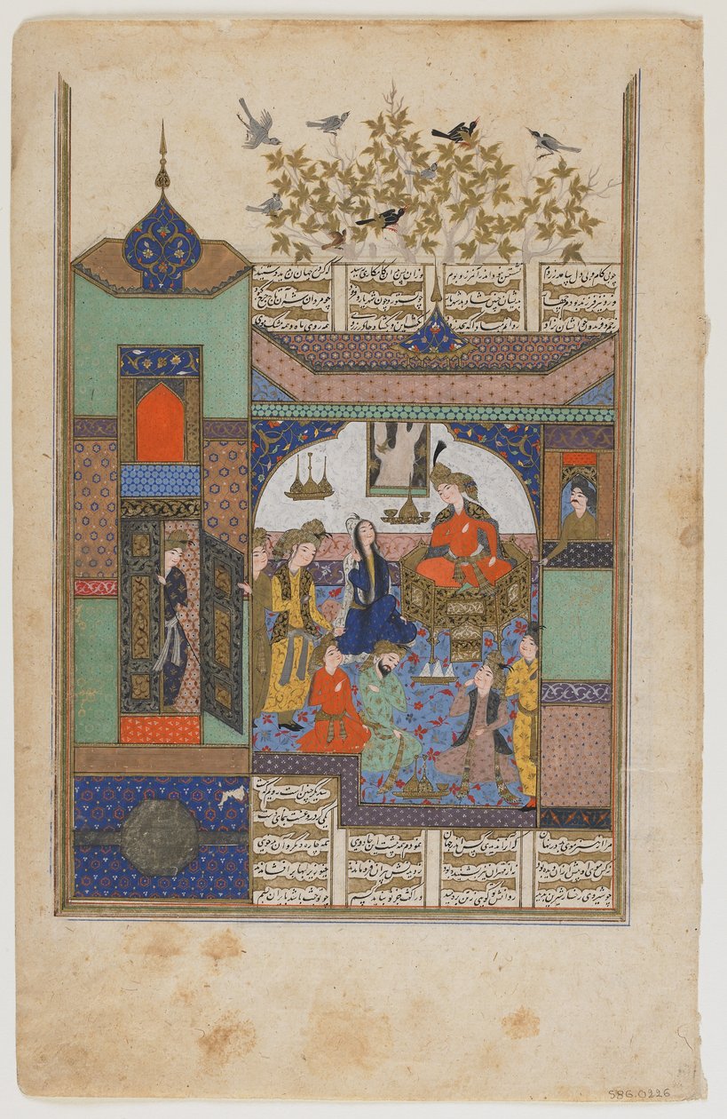 Shirin przed Shiruyą, ok. 1600 autorstwa Persian School