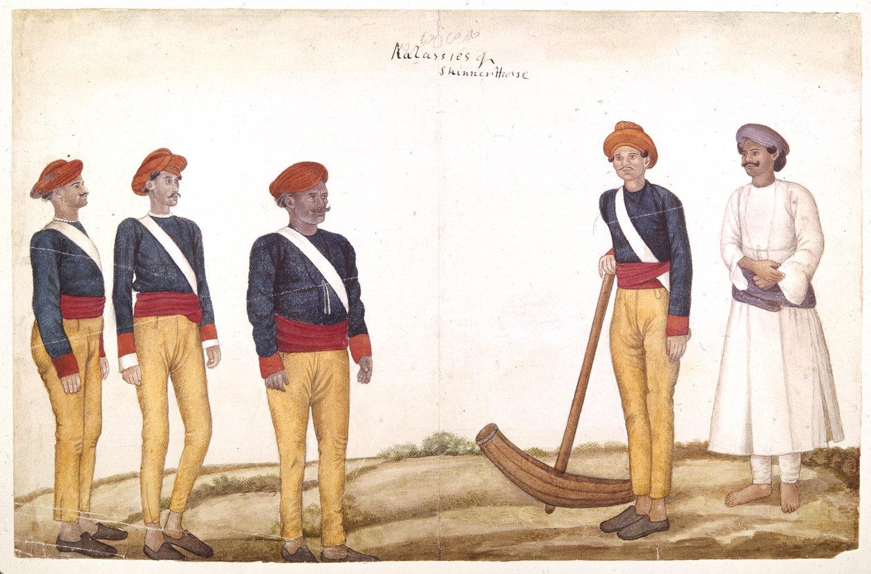 Sanitariusze namiotowi, ok. 1820-30 (akwarela na papierze) autorstwa Persian School