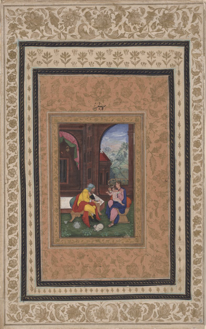 Święta Rodzina, ok. 1625 autorstwa Persian School