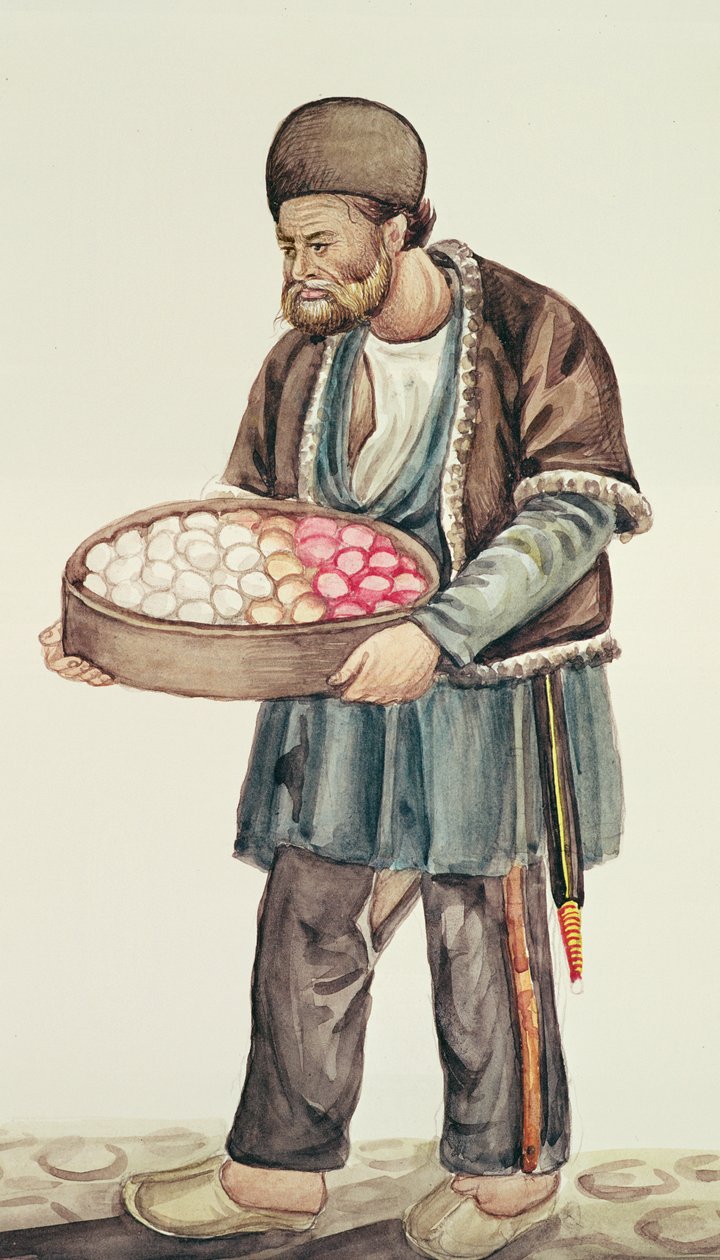 Sprzedawca jajek (wc na papierze) autorstwa Persian School