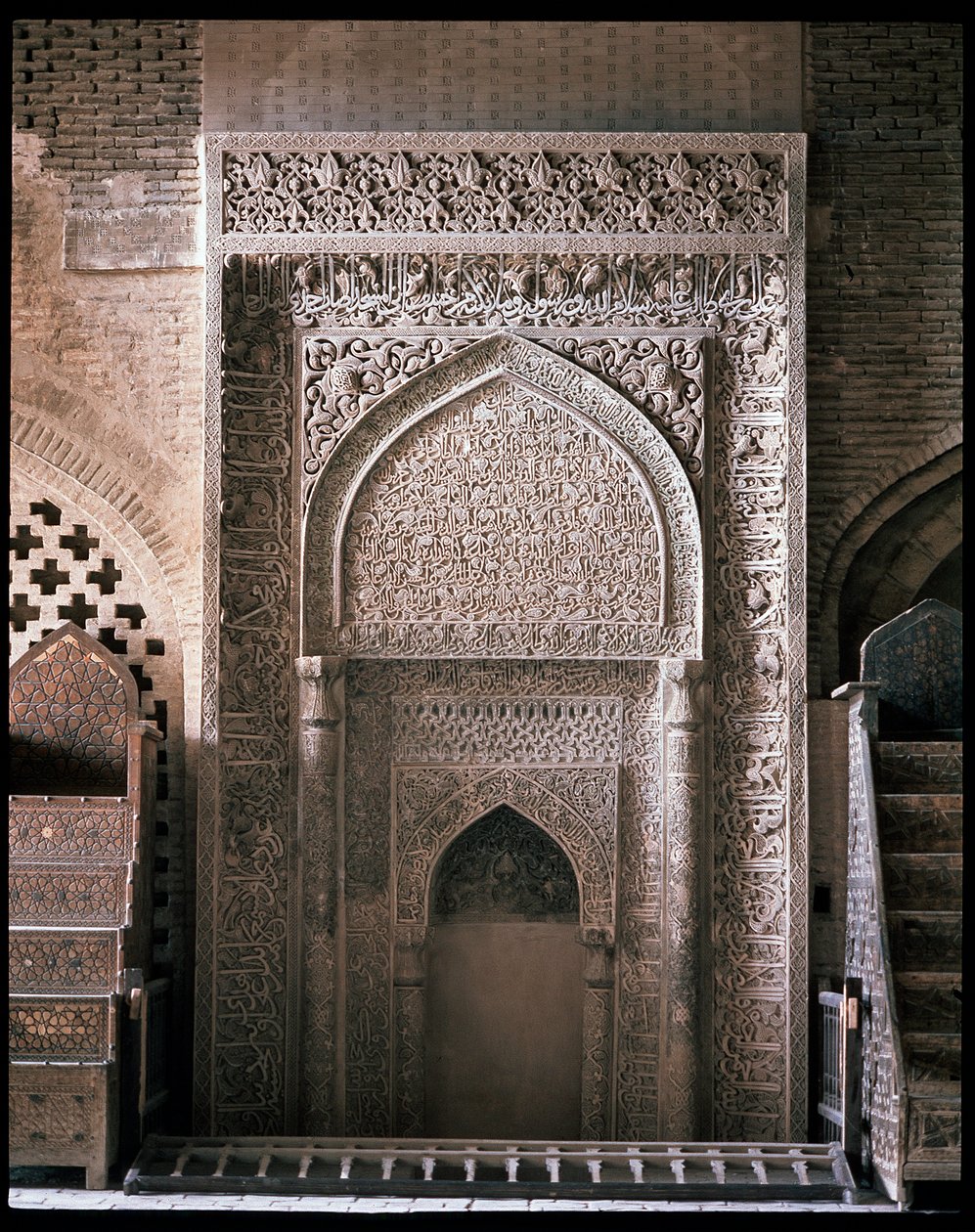 Widok na mehrab autorstwa Persian School