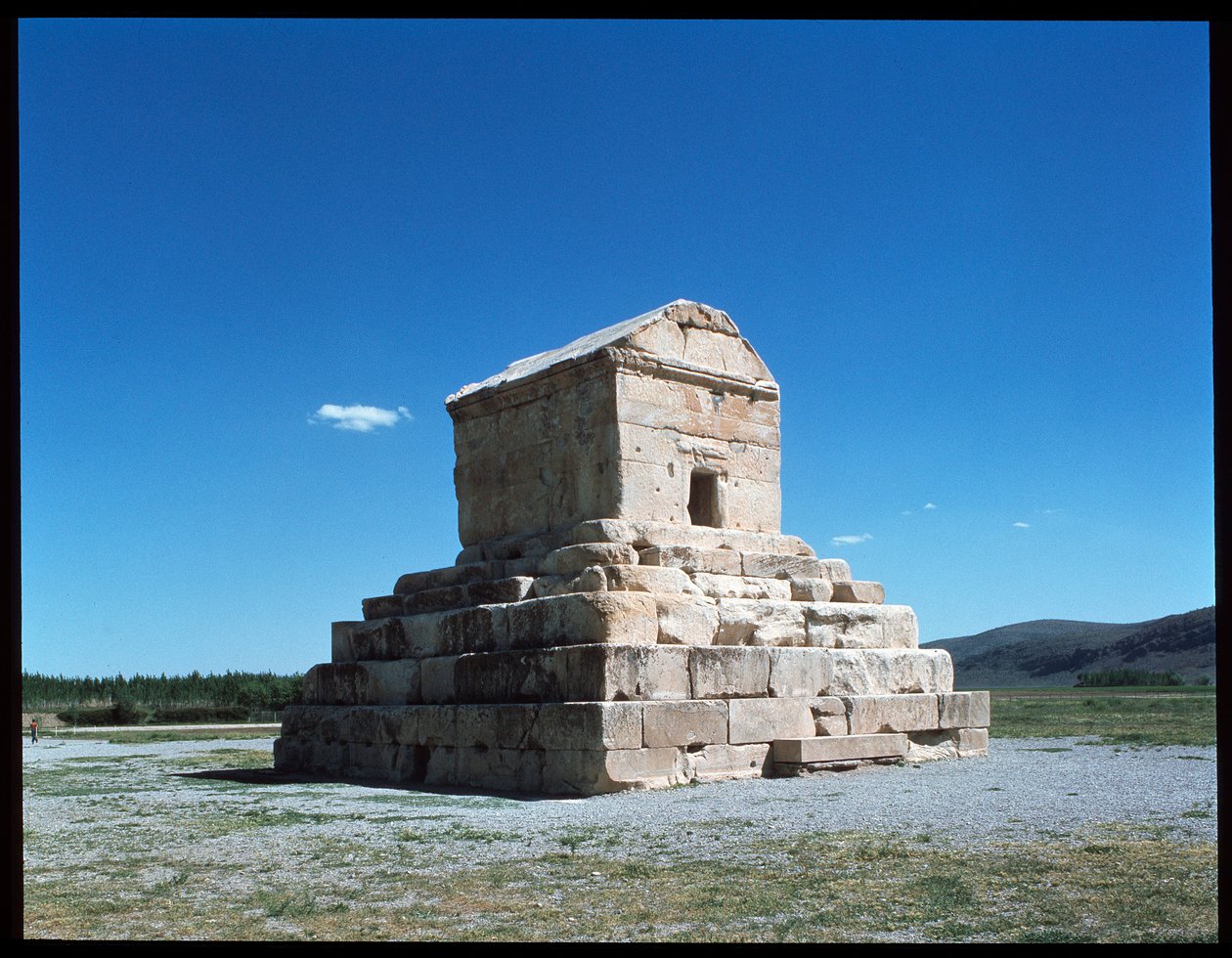 Widok grobu Cyrusa autorstwa Persian School