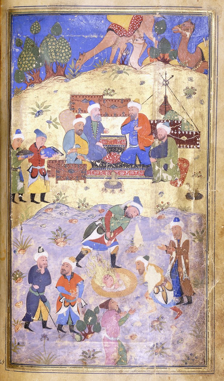 Yusuf uratowany z dołu, c.1492-3 autorstwa Persian School