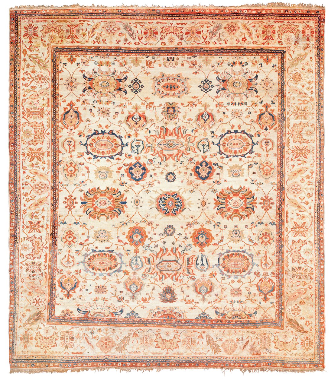 Dywan Ziegler, dystrykt Sultanabad, Persja Zachodnia, ok.1880 autorstwa Persian School