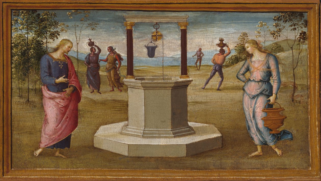 Chrystus i Kobieta z Samarii, 150005. autorstwa Perugino