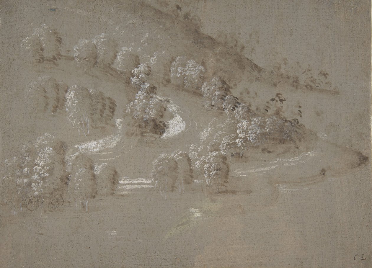 Pejzaż prostokątny, Pejzaż odwrócony, 1489-90. autorstwa Perugino
