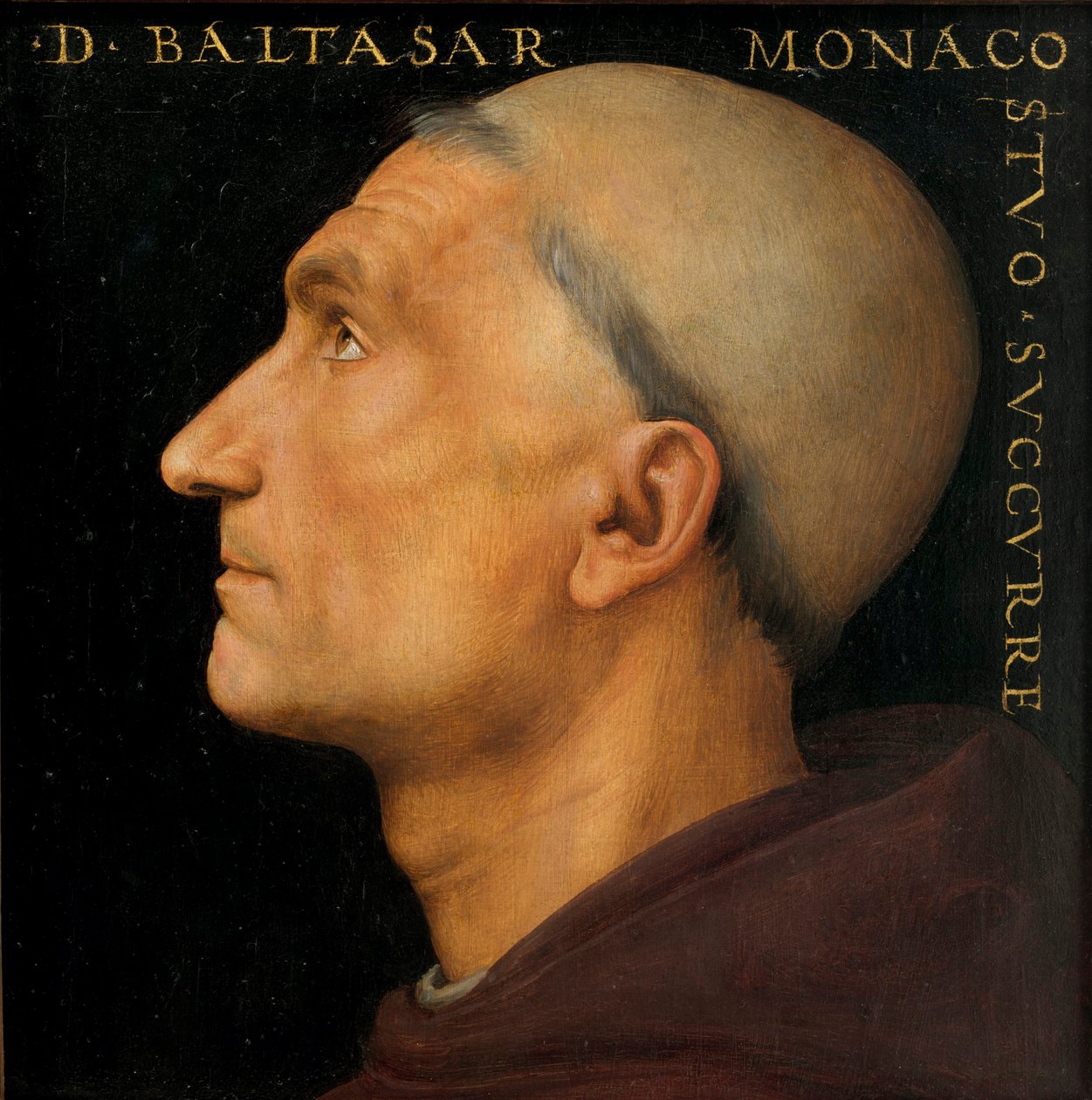 Portret mnicha Baldassarre. autorstwa Perugino