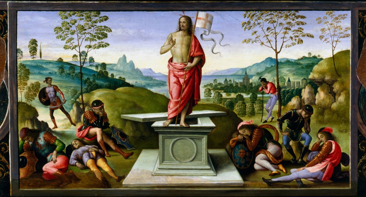 „Zmartwychwstanie Chrystusa”, 1495 autorstwa Perugino