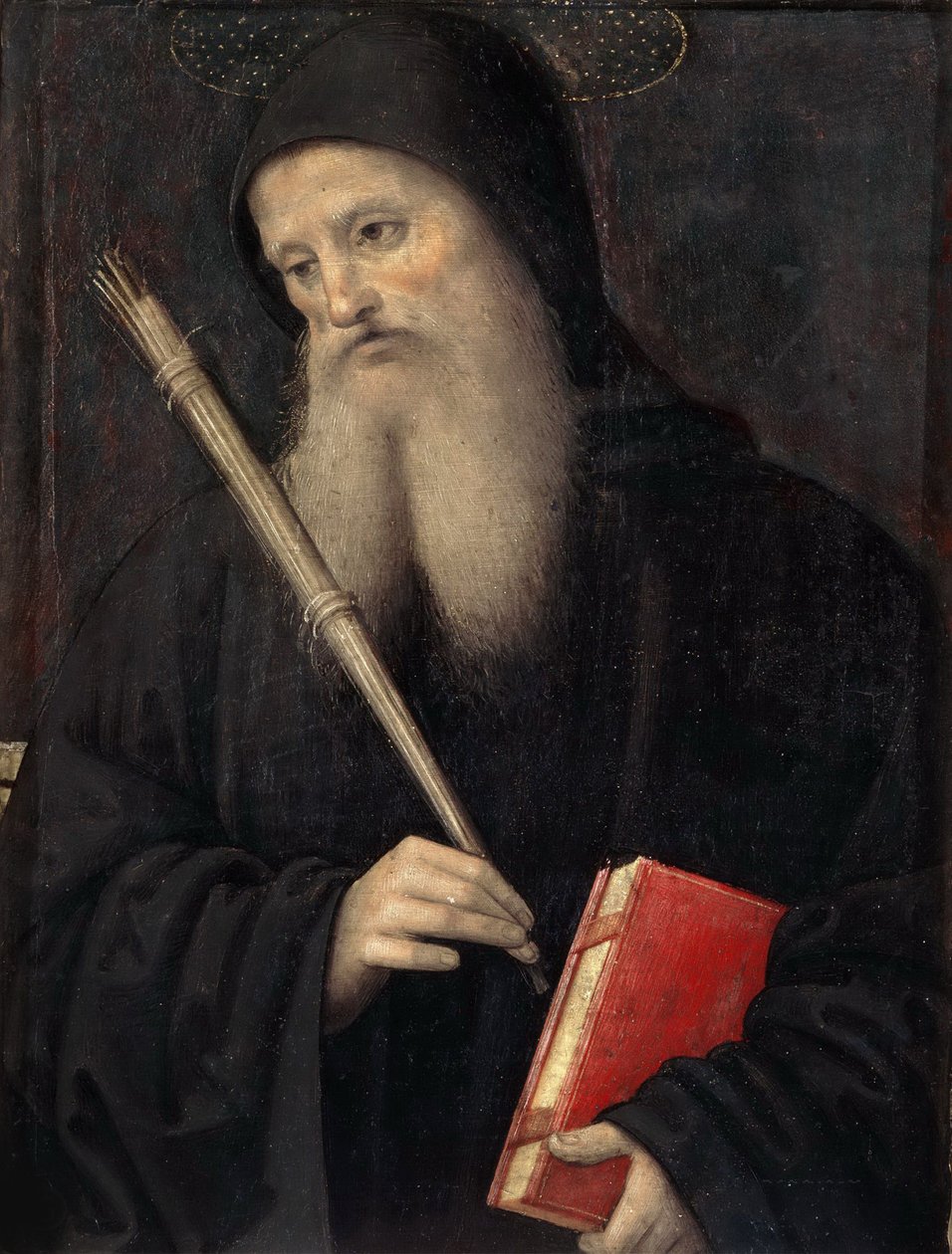 Św. Benedykt Predella z Poliptyku Św. 1497. autorstwa Perugino