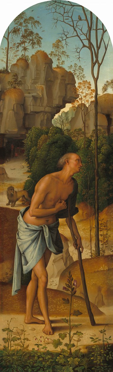 Ukrzyżowanie z Dziewicą, Św. Janem, Św. Hieronima i Św. 14821485 autorstwa Perugino