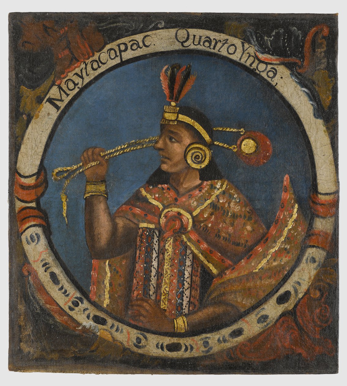 Mayta Capac, Czwarty Król Inków, połowa XVIII wieku autorstwa Peruvian School