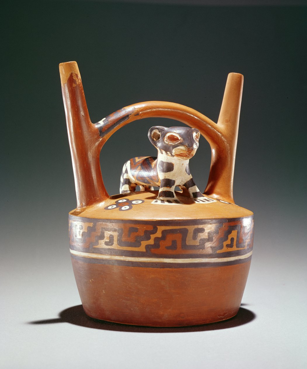 Garncarskie strzemiona z jaguarem, Kultura Nazca (ceramika) autorstwa Peruvian School