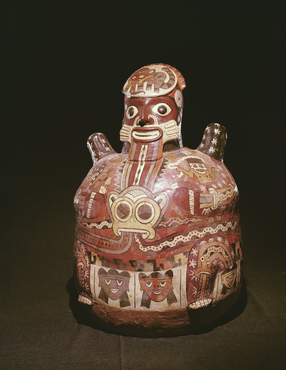 Naczynie garncarskie figury boga, Kultura Nazca (ceramika) autorstwa Peruvian School