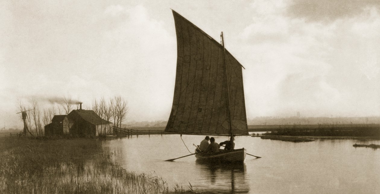 Stary porządek i nowy, Życie i krajobraz na Norfolk Broads, c.1886 autorstwa Peter Emerson und Thomas Goodall