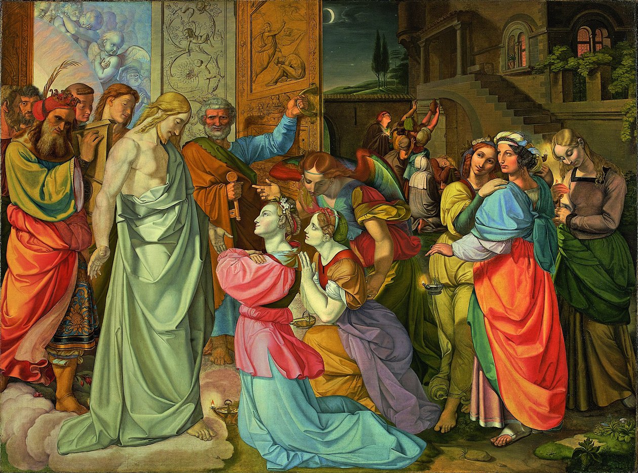 Przypowieść o pannach mądrych i głupich (niedokończona) autorstwa Peter von Cornelius