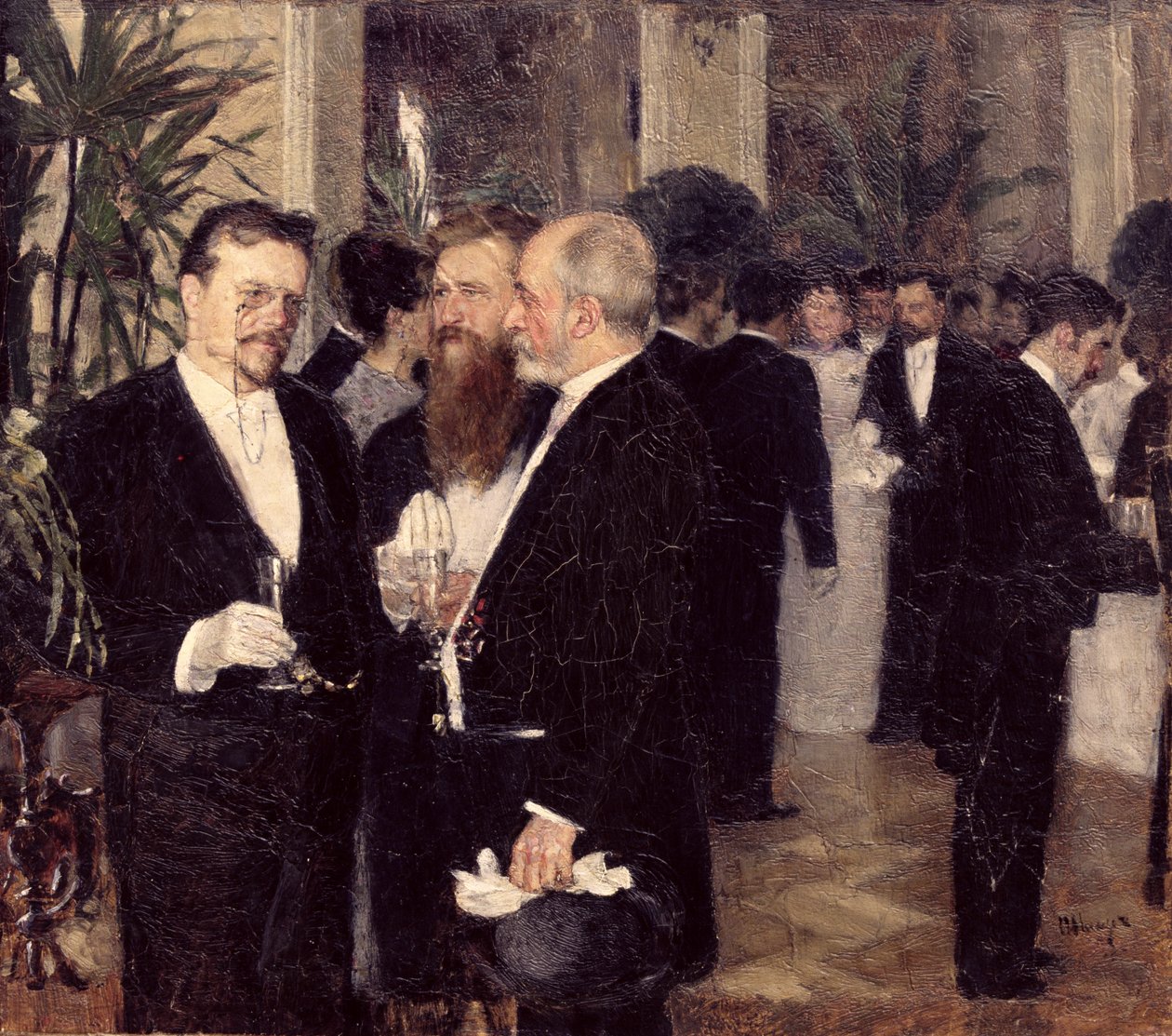 Na balu, 1900 autorstwa Peter Alexandrovich Nilus