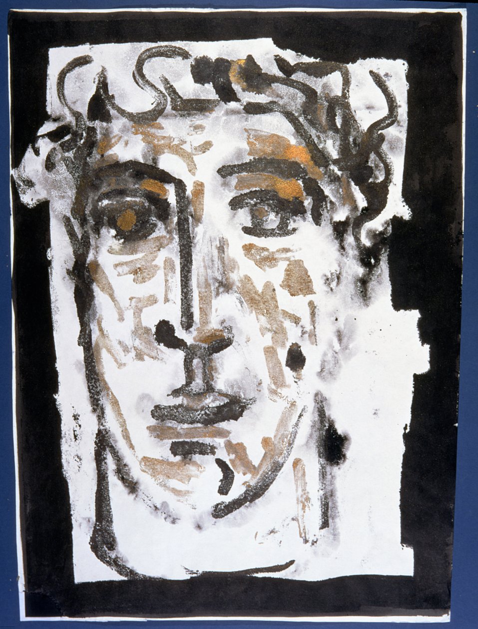 Głowa, 1992 (monodruk) autorstwa Peter Davidson
