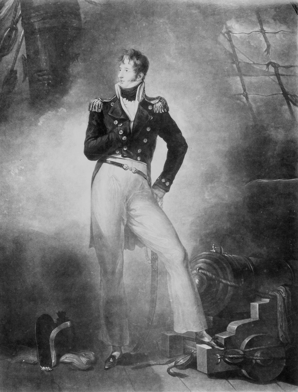 Admirał Thomas Cochrane, 10. hrabia Dundonald, grawerowany przez Charlesa Turnera, 1809 (mezzotinta) autorstwa Peter Eduard Stroehling