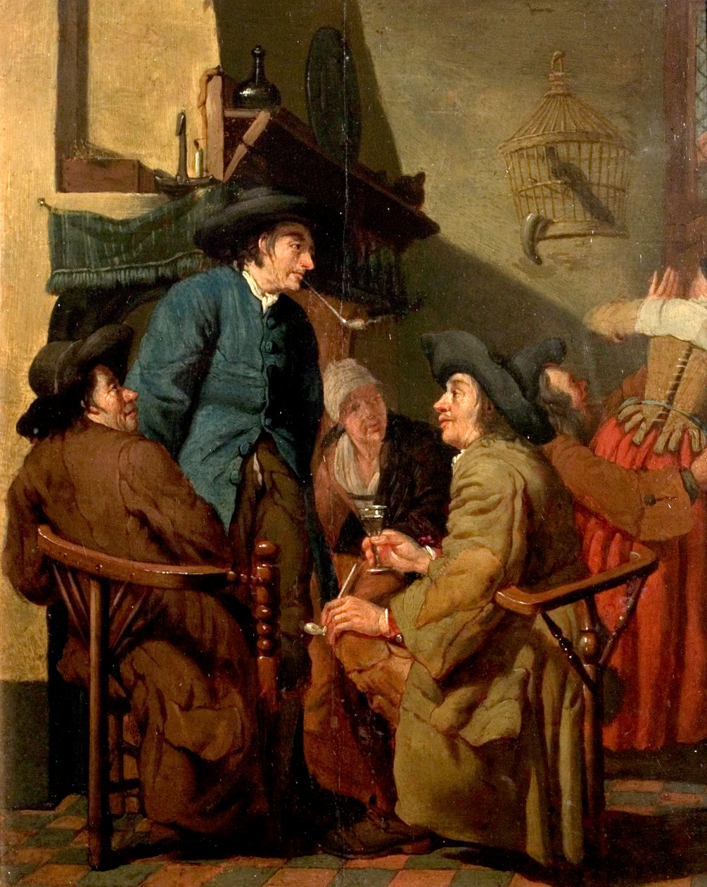 Wnętrze, Figury Palenie autorstwa Peter Jacob Horemans