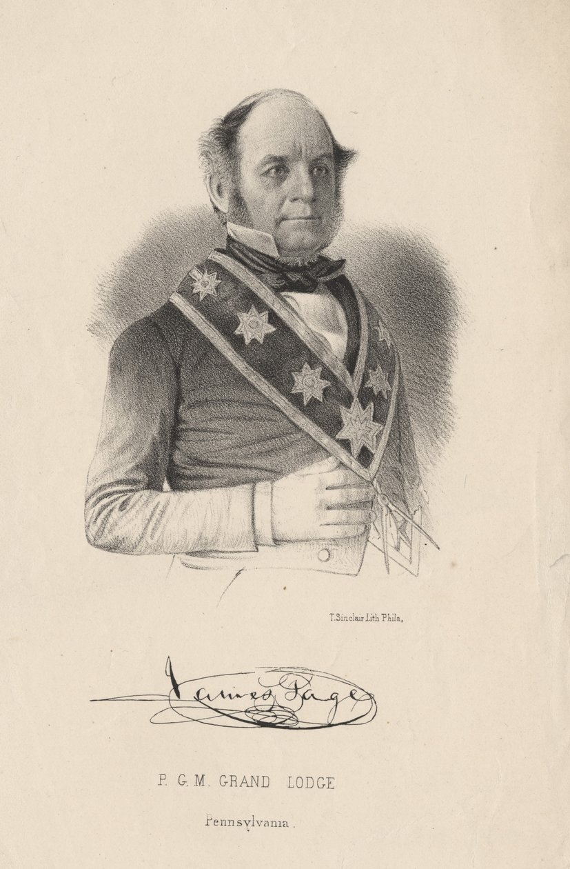 James Page, litografia T. Sinclaira, 1849 autorstwa Peter Kramer