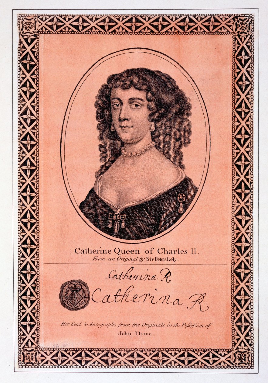 Katarzyna Braganza, królowa Karola II autorstwa Peter Lely