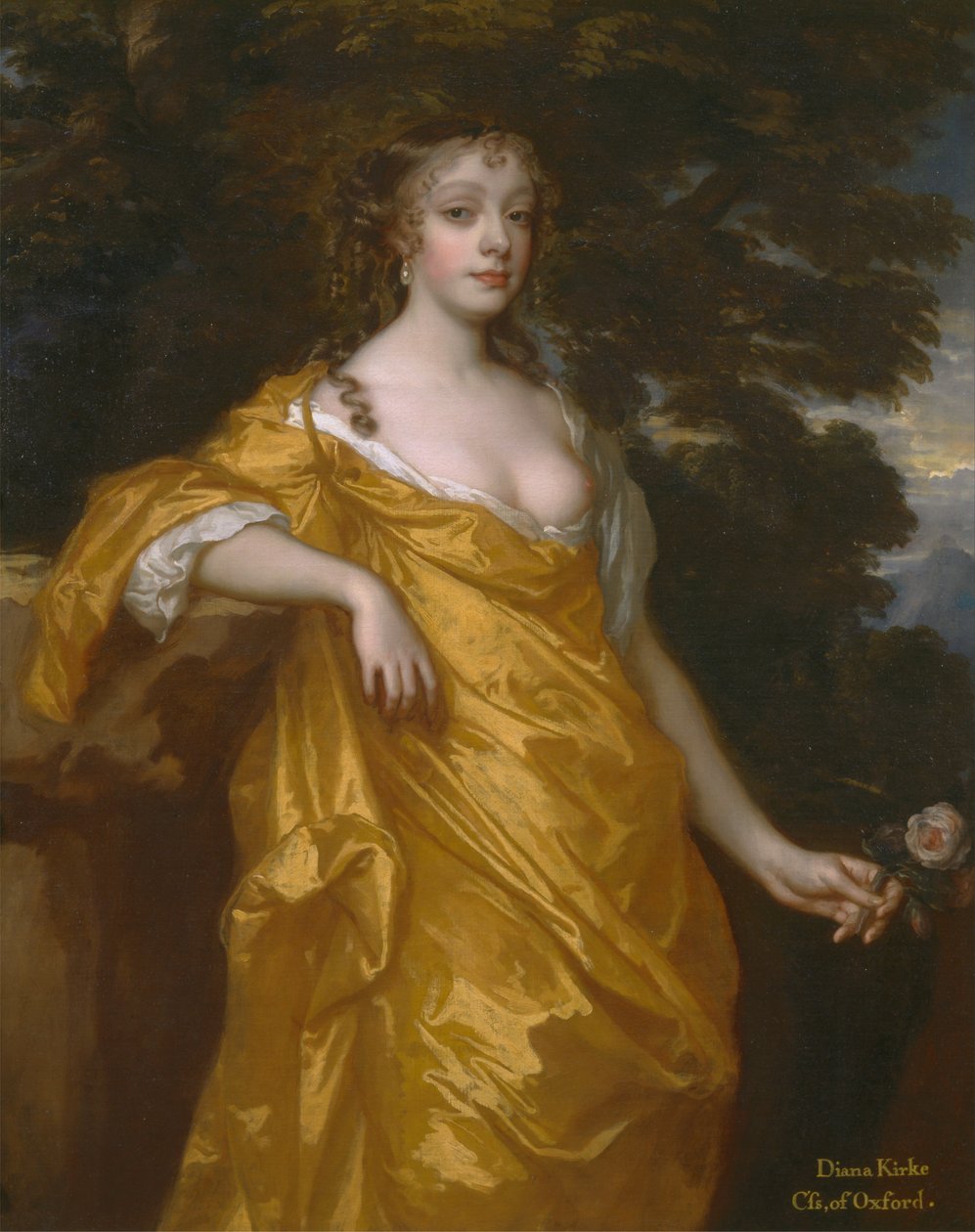 Diana Kirke, później hrabina Oksfordu autorstwa Peter Lely