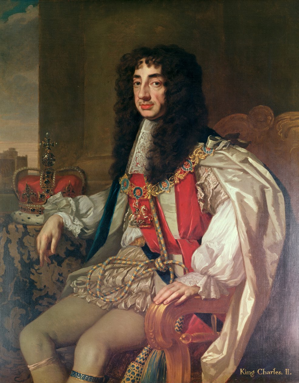 Portret Karola II autorstwa Peter Lely