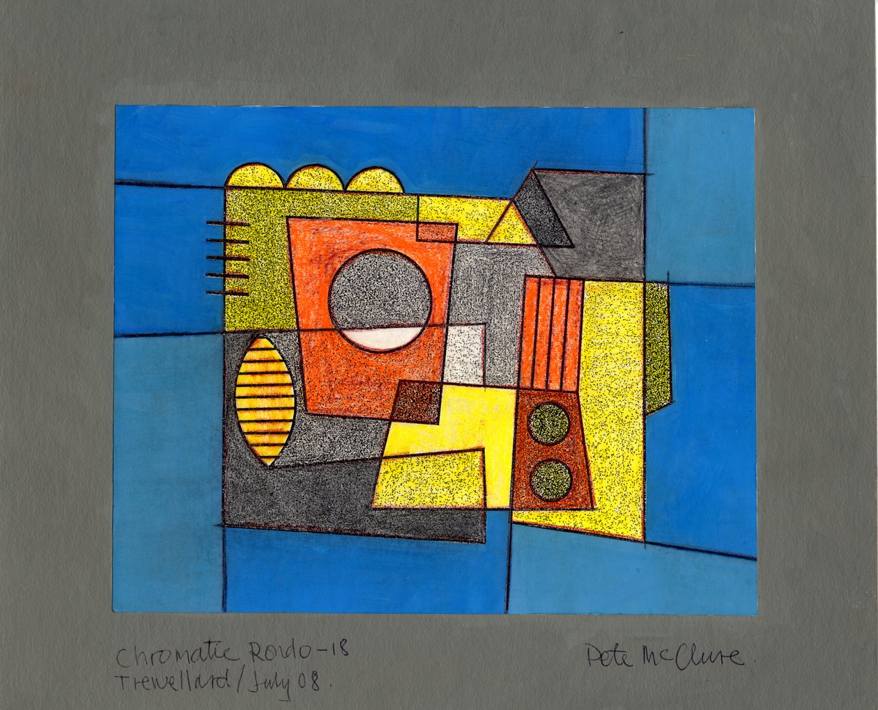 Rondo chromatyczne, 2008 (rysunek kolorowy) autorstwa Peter McClure